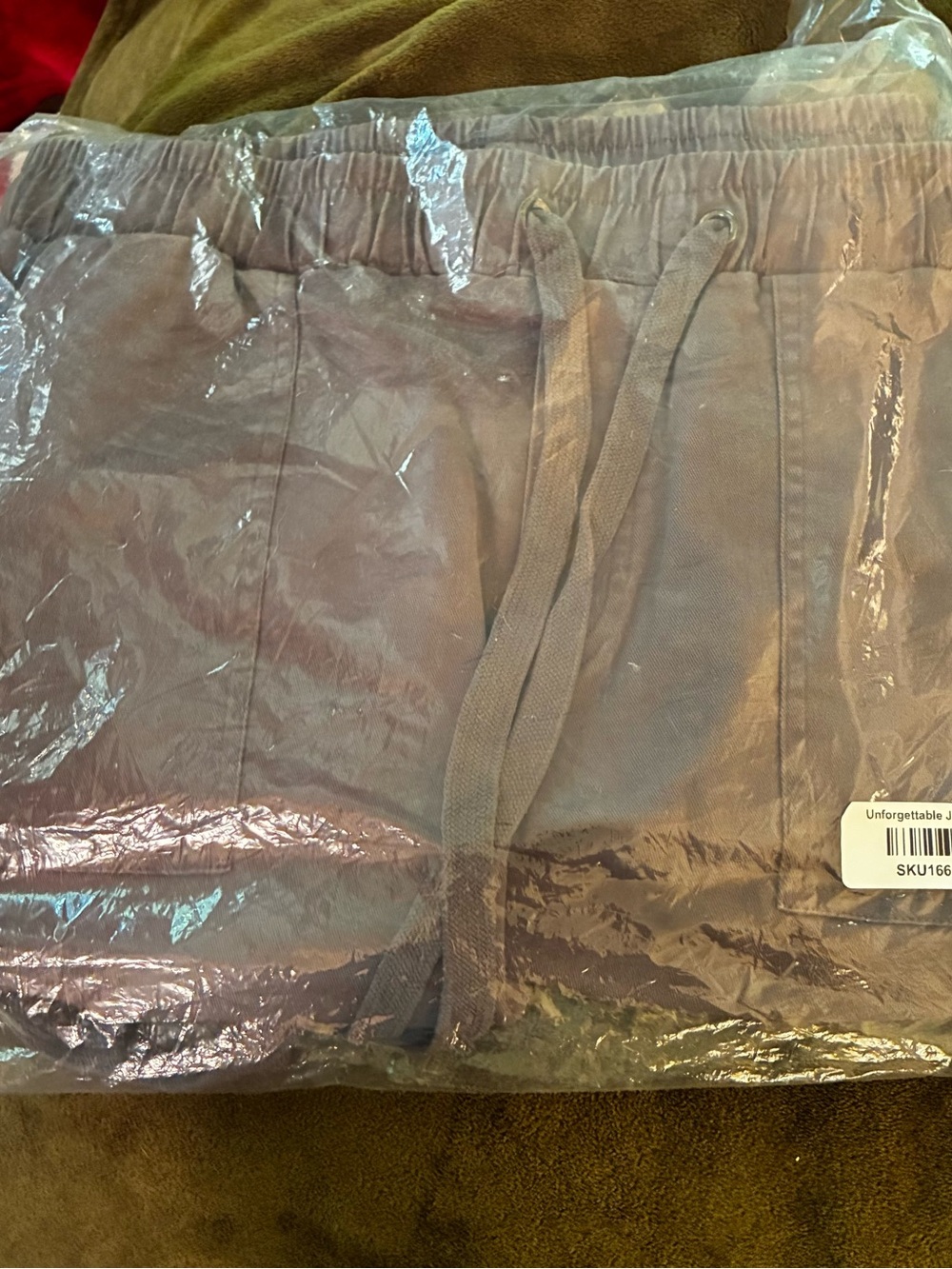 white birch Grey Unforgettable Drawstring Joggers New In Package!!